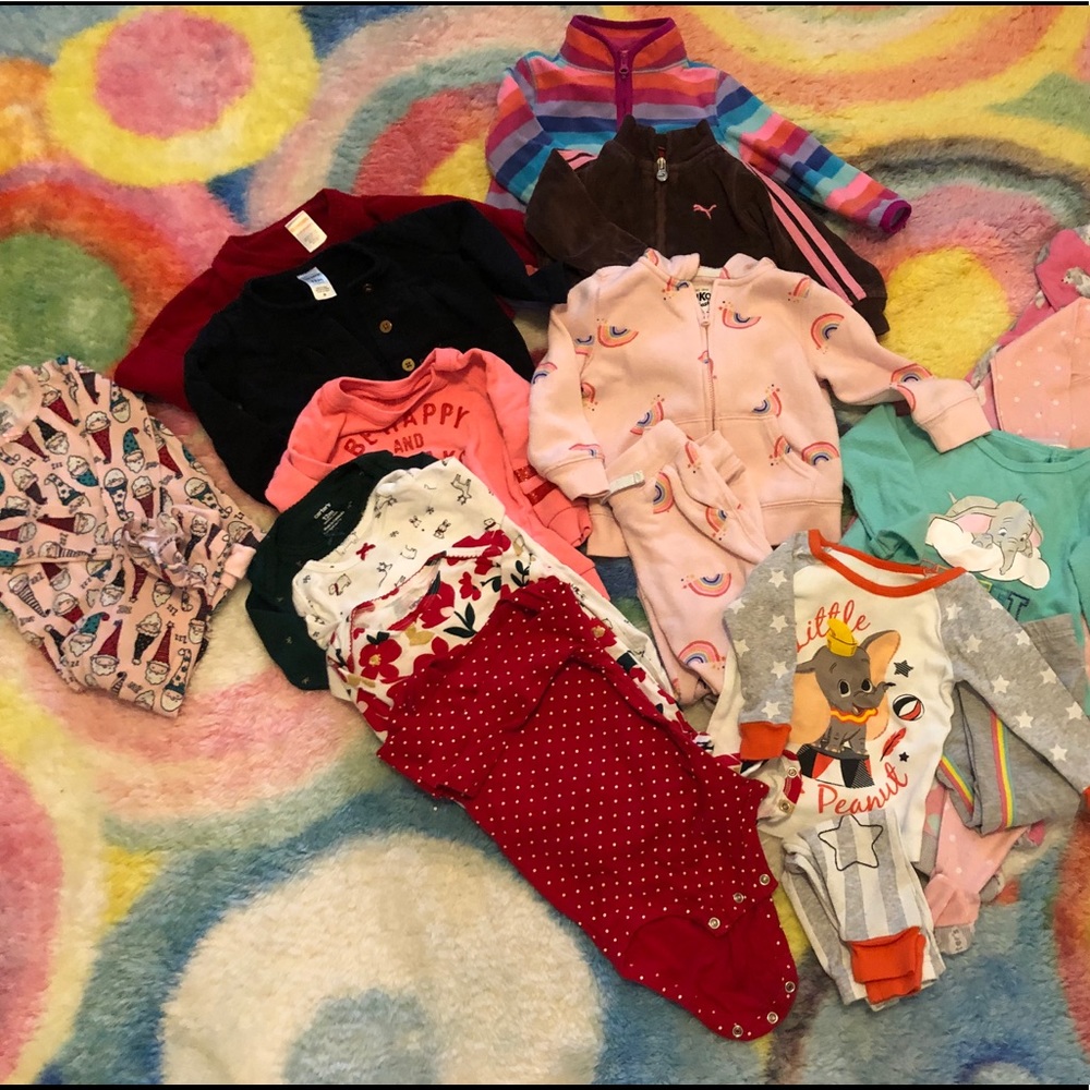 20 Piece Girls Winter Bundle 9-12 months